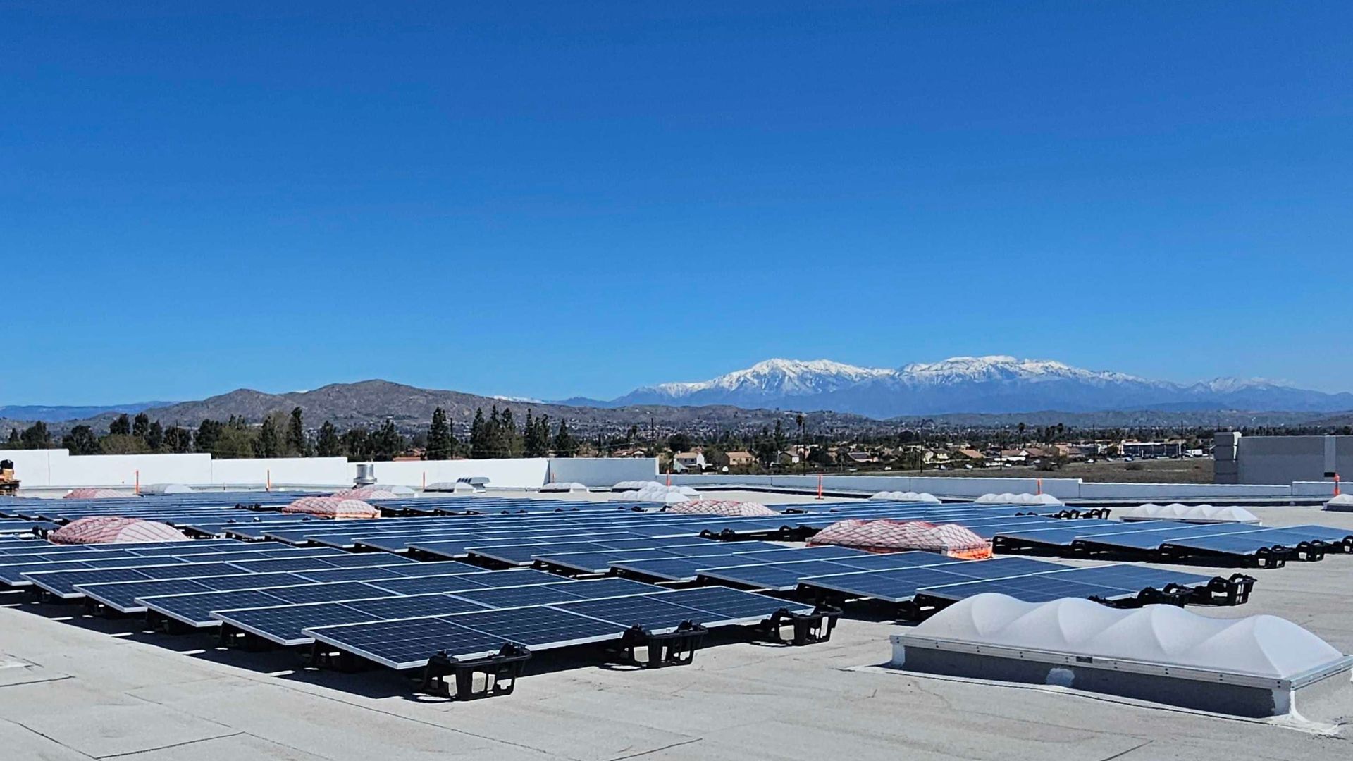 solar panels on rooftop